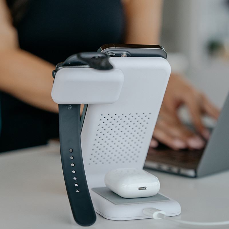 Ładowarka Bezprzewodowa 3w1 Do iPhone. AirPods...