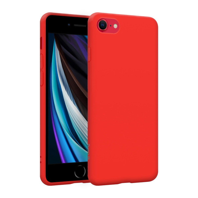Etui Do iPhone SE ( 2022 / 2020 ) / 8 / 7 Crong Color Cover Czerwony