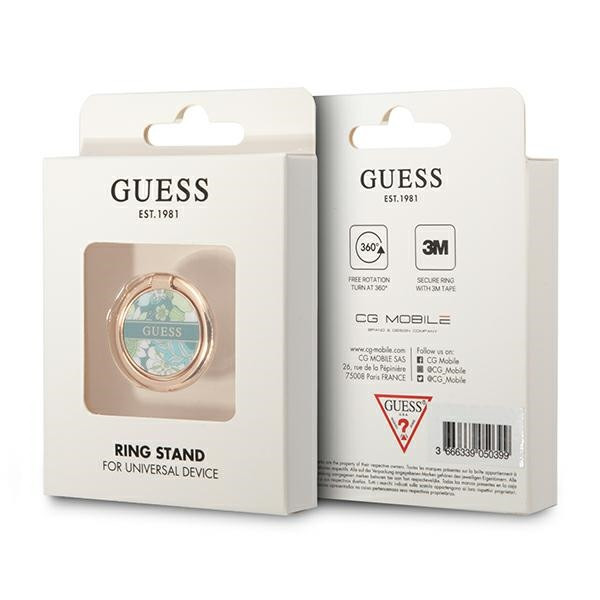 Uchwyt Magnetyczny Na Palec Do Telefonu Guess Ring Stand Flower Zielony