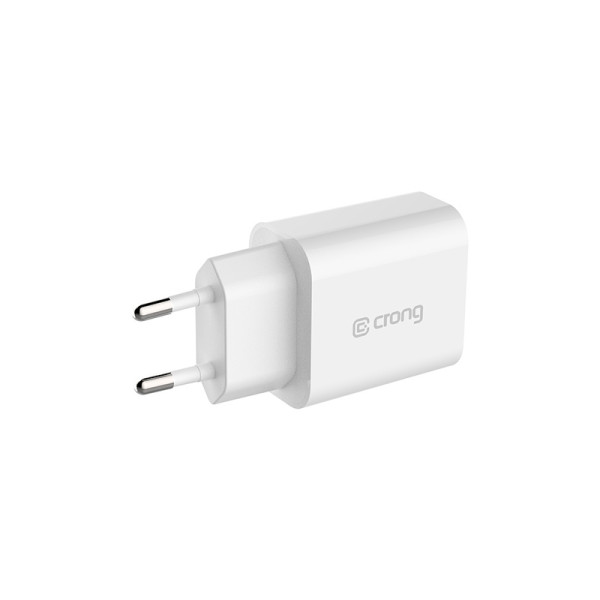 Ładowarka Sieciowa USB-C Power Delivery 20 W Crong USB-C Travel Charger Biały