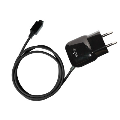 Ładowarka Sieciowa Przenośna Z Kablem Micro USB Puro Mini Travel Charger Czarny