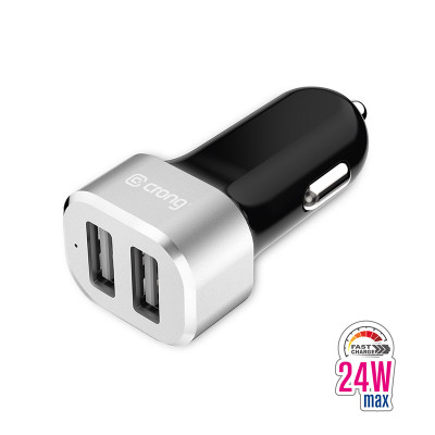 Ładowarka Samochodowa 2x USB 2.4A Crong Power Car Charger...