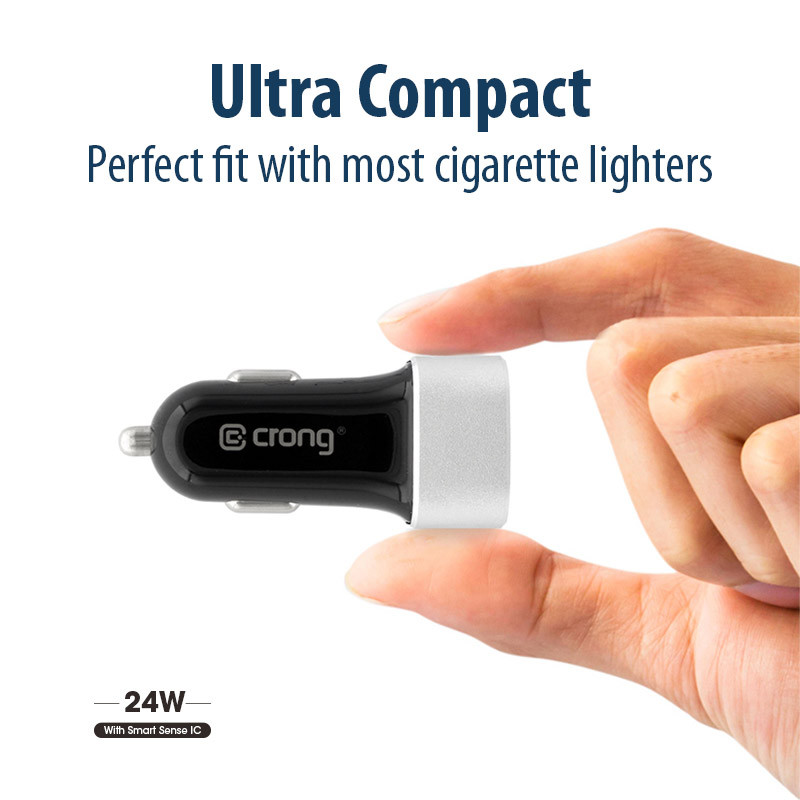 Ładowarka Samochodowa 2x USB 2.4A Crong Power...