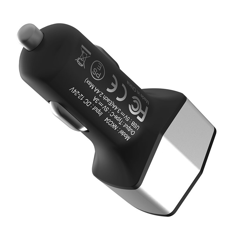 Ładowarka Samochodowa 2x USB + USB-C / 32 W...