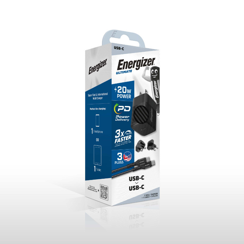 Ładowarka Sieciowa Multiplug EU / UK / US Gan...