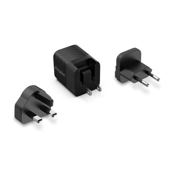 Ładowarka Sieciowa Multiplug EU / UK / US Gan USB-C 20 W Pd Energizer Ultimate Czarny