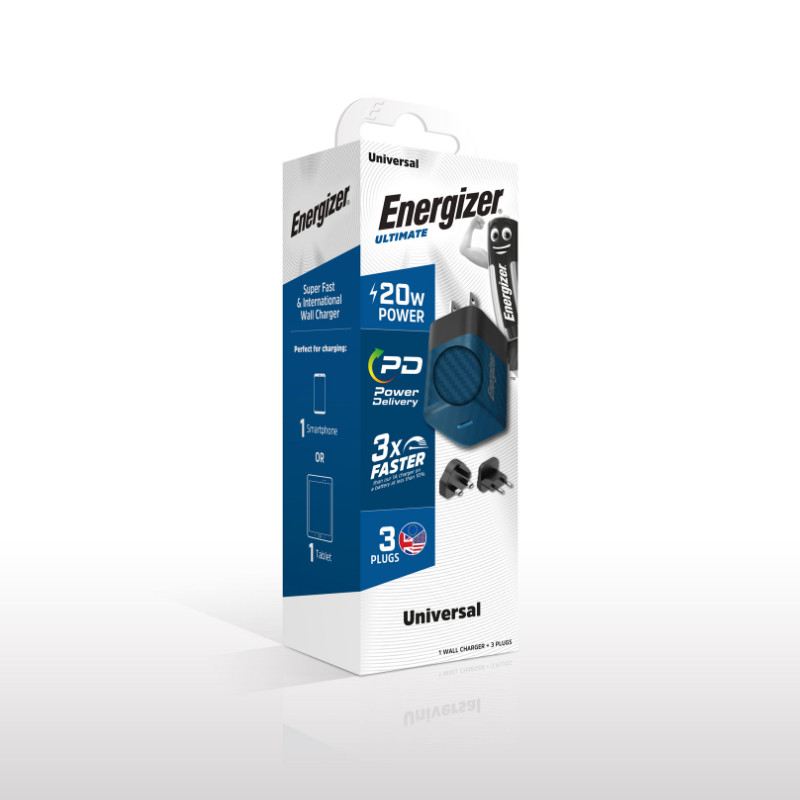 Ładowarka Sieciowa Multiplug EU / UK / US Gan...