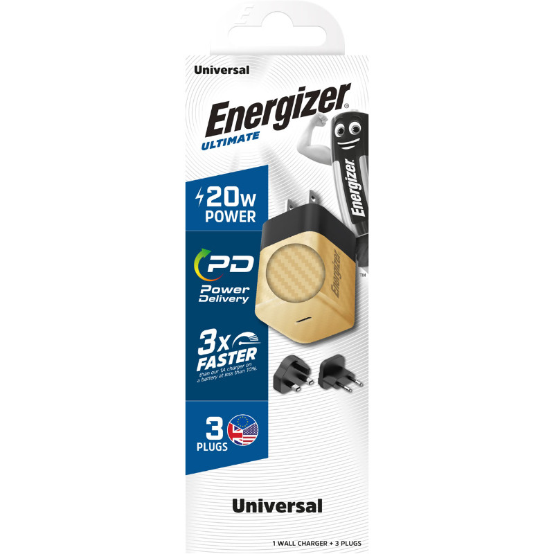 Ładowarka Sieciowa Multiplug EU / UK / US Gan...