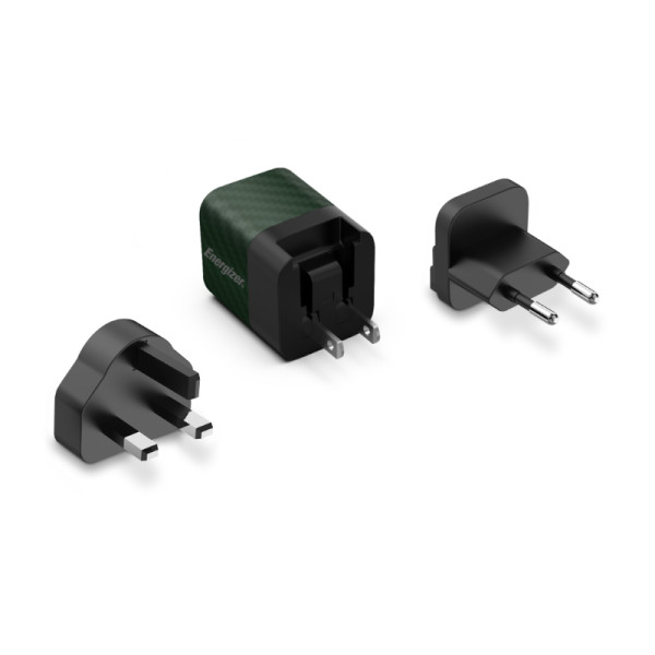 Ładowarka Sieciowa Multiplug EU / UK / US Gan USB-C 20 W Pd Energizer Ultimate Zielony