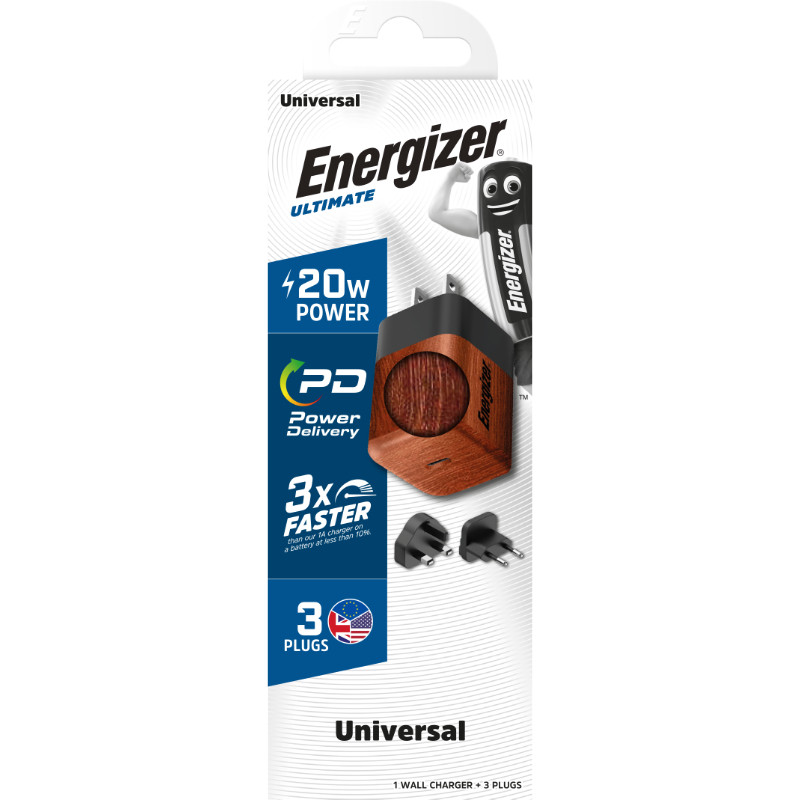 Ładowarka Sieciowa Multiplug EU / UK / US Gan...