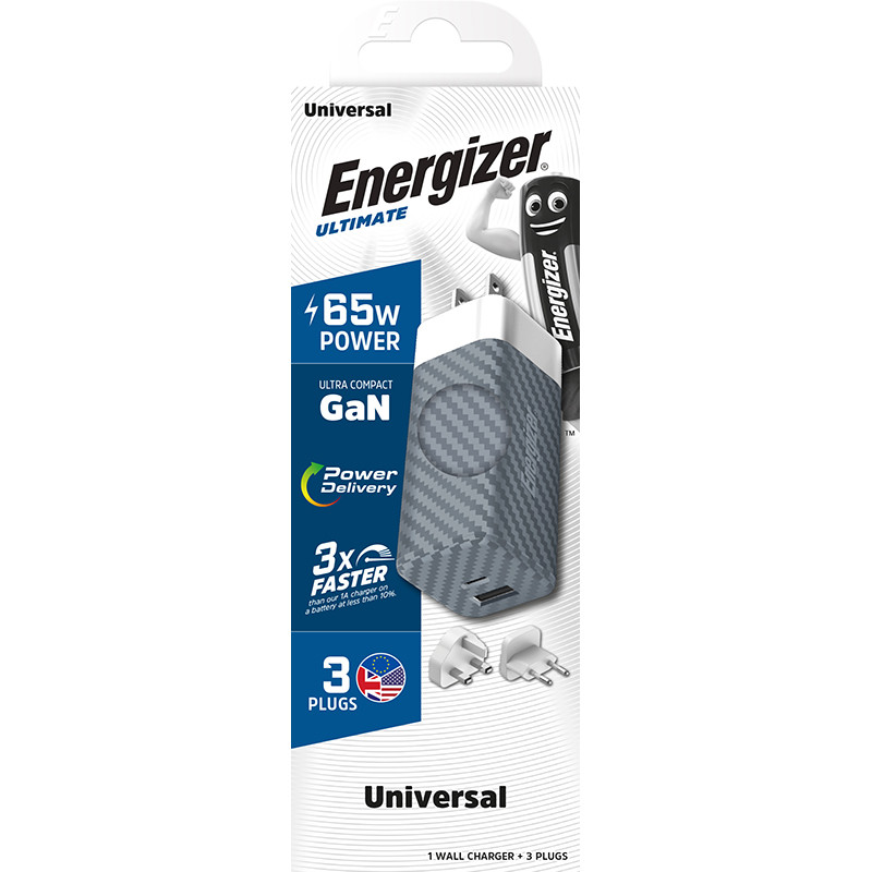 Ładowarka Sieciowa Multiplug EU / UK / US Gan...