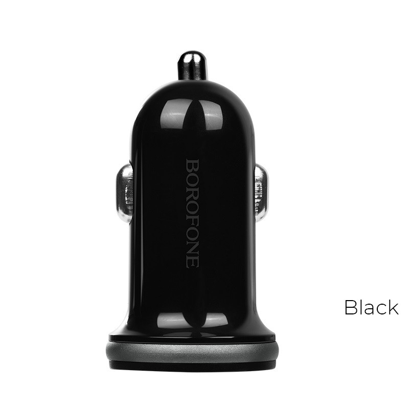 Ładowarka Samochodowa 2x USB Borofone Czarny