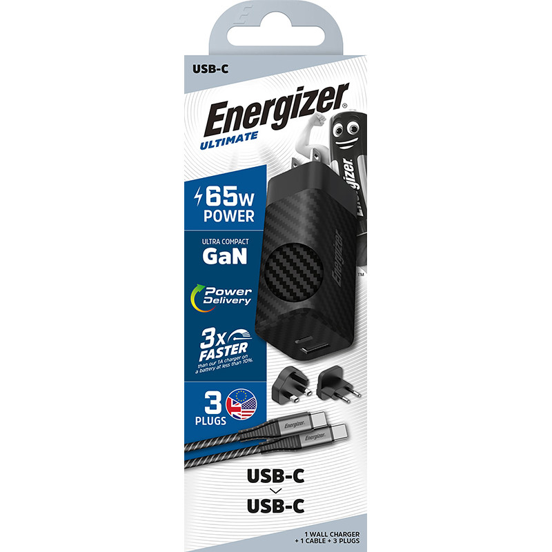 Ładowarka Sieciowa Multiplug EU / UK / US Gan...