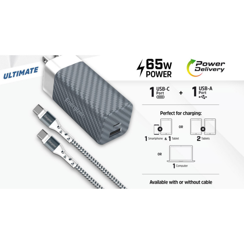 Ładowarka Sieciowa Multiplug EU / UK / US Gan...