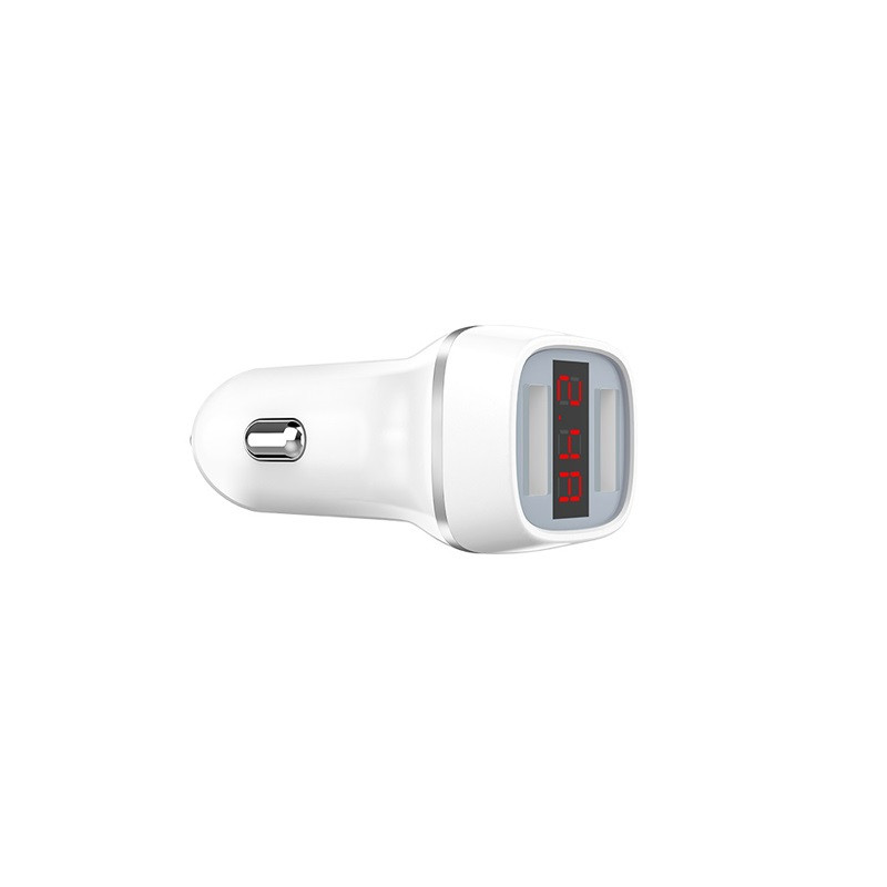 Ładowarka Samochodowa 2x USB Z Wyświetlaczem...