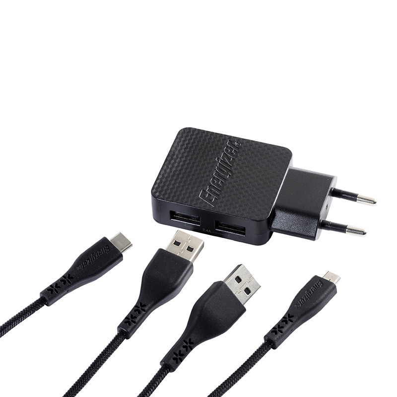 Ładowarka Sieciowa 2x USB-A 12 W + Kabel USB-C...