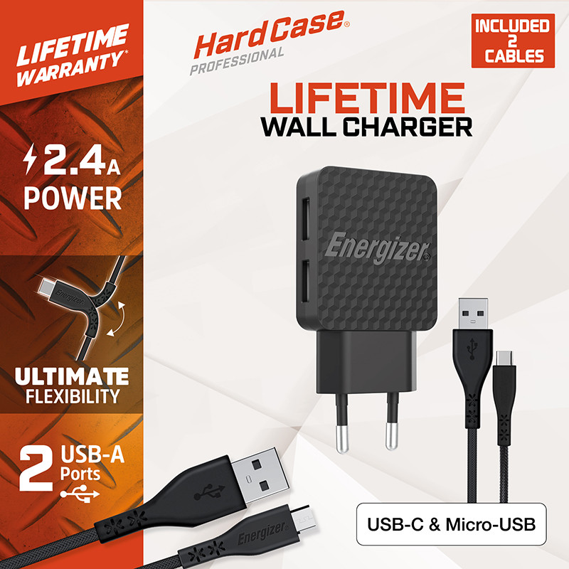 Ładowarka Sieciowa 2x USB-A 12 W + Kabel USB-C...