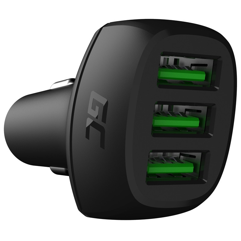 Ładowarka Samochodowa Powerride 54 W 3x USB 18 W Ultra Charge Green Cell Czarny