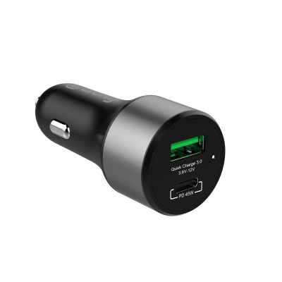 Ładowarka Samochodowa USB-C Pd 45 W + USB QC 3.0 18 W...
