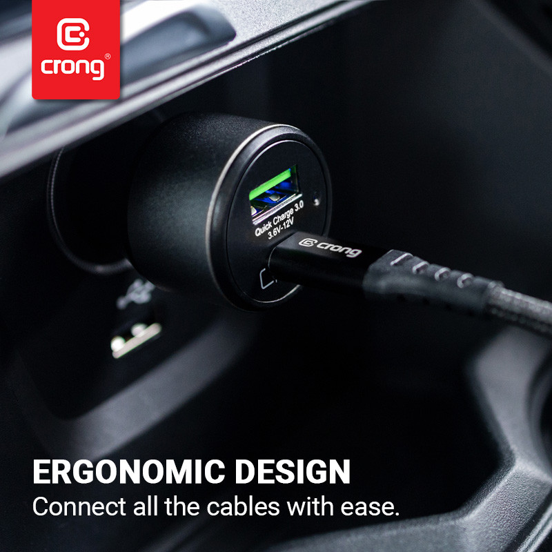 Ładowarka Samochodowa USB-C Pd 45 W + USB QC...