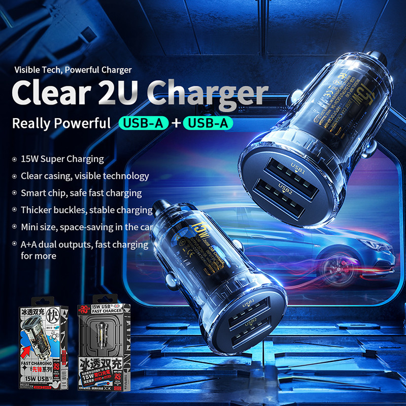 Ładowarka Samochodowa 2x USB-A Fast Charging 15...