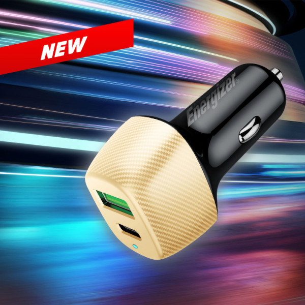 Ładowarka Samochodowa USB-C & USB-A 38 W Pd + QC 3.0 Energizer Ultimate Złoty