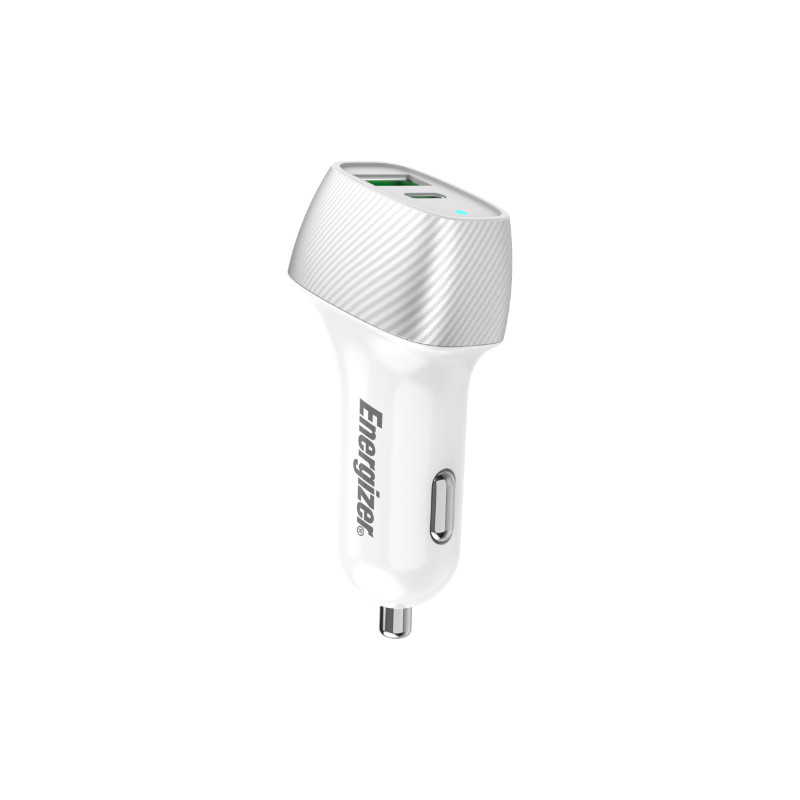 Ładowarka Samochodowa USB-C & USB-A 38 W Pd + QC 3.0 Energizer Ultimate Biały