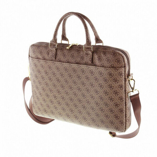 Torba Na Notebooka 16 " / 15 " Guess 4G Uptown Computer Bag Brązowy