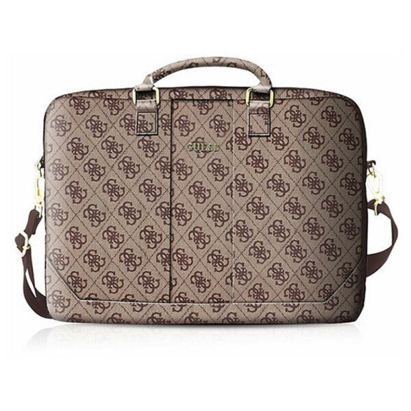 Torba Na Notebooka 16 " / 15 " Guess 4G Uptown Computer Bag Brązowy