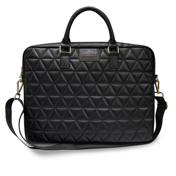 Torba Na Notebooka 15 " Guess Quilted Computer Bag Czarny