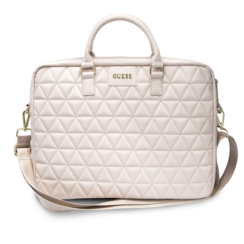 Torba Na Notebooka 15 " Guess Quilted Computer Bag Różowy