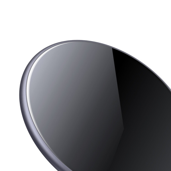 Ładowarka Bezprzewodowa Aluminiowa QI 15 W USB-C Z Powłoką Ze Szkła Hartowanego Crong Powerspot Fast Wireless Charger Czarny