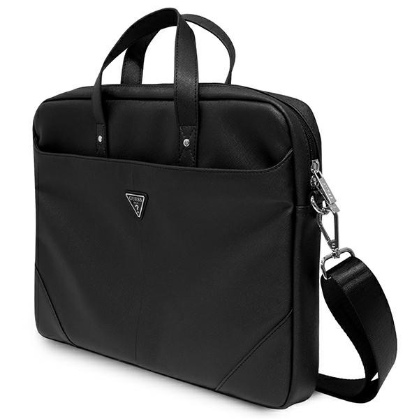 Torba Na Notebooka 16 " Guess Saffiano Triangle Logo Computer Bag Czarny