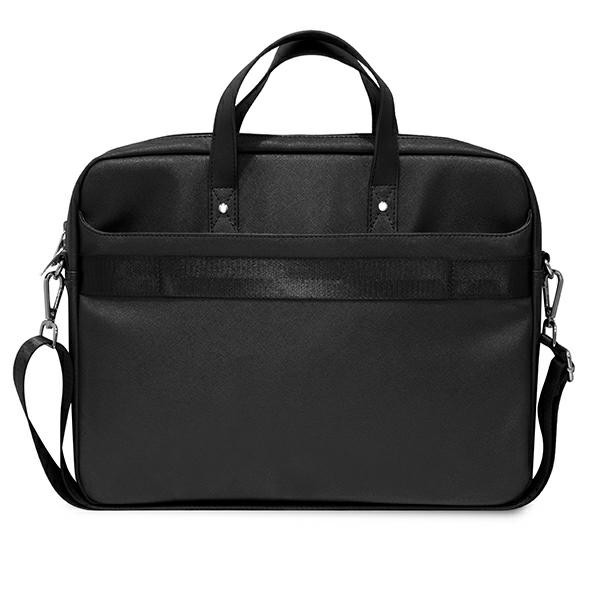 Torba Na Notebooka 16 " Guess Saffiano Triangle Logo Computer Bag Czarny