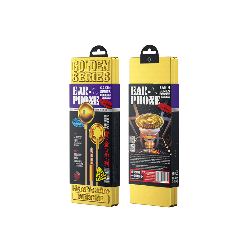 Słuchawki Przewodowe Jack 3.5 mm Wekome Yc05...