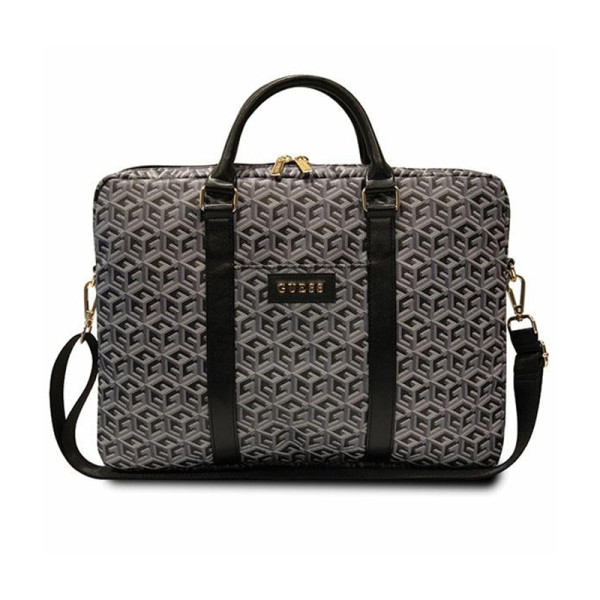 Torba Na Notebooka 16 " Guess Gcube Stripes Computer Bag Czarny