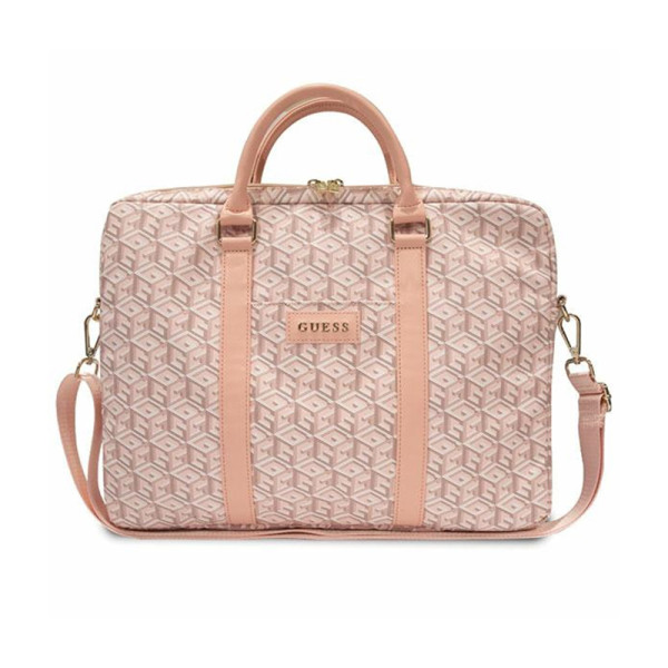 Torba Na Notebooka 16 " Guess Gcube Stripes Computer Bag Różowy