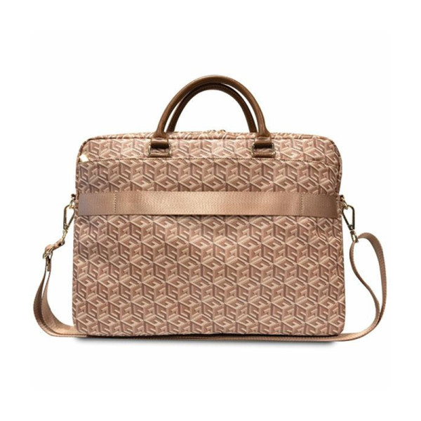 Torba Na Notebooka 16 " Guess Gcube Stripes Computer Bag Brązowy