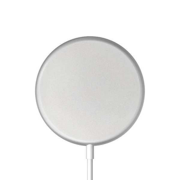 Ładowarka Indukcyjna Aluminiowa MagSafe 15 W Crong Magspot Wireless Charger Srebrny