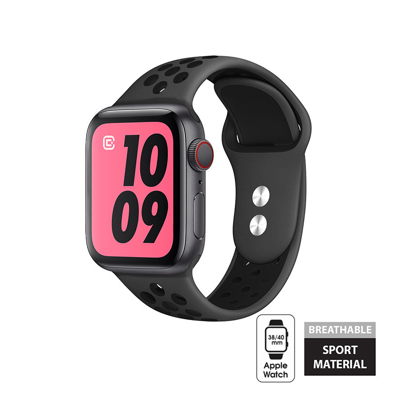 Pasek Do Apple Watch 38 / 40 / 41 mm Crong Duo Sport Szary