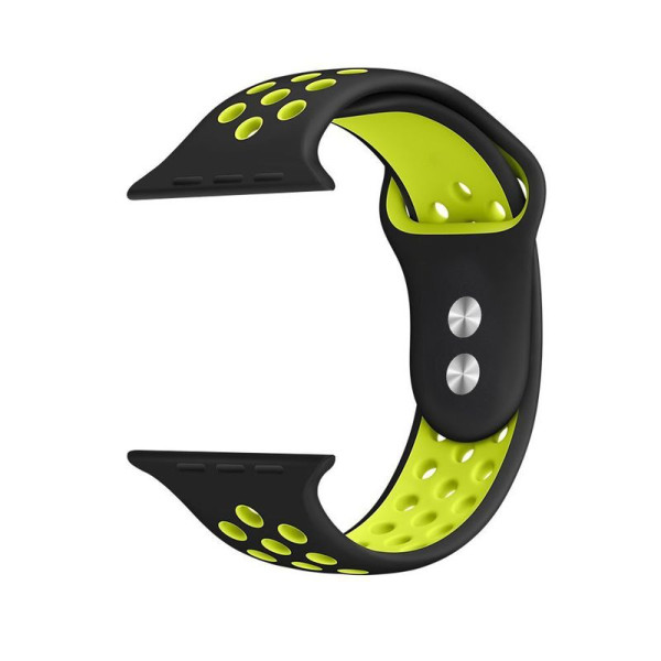 Pasek Do Apple Watch 38 / 40 / 41 mm Crong Duo Sport Czarny