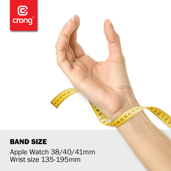 Pasek Do Apple Watch 38 / 40 / 41 mm Crong Liquid Różowy