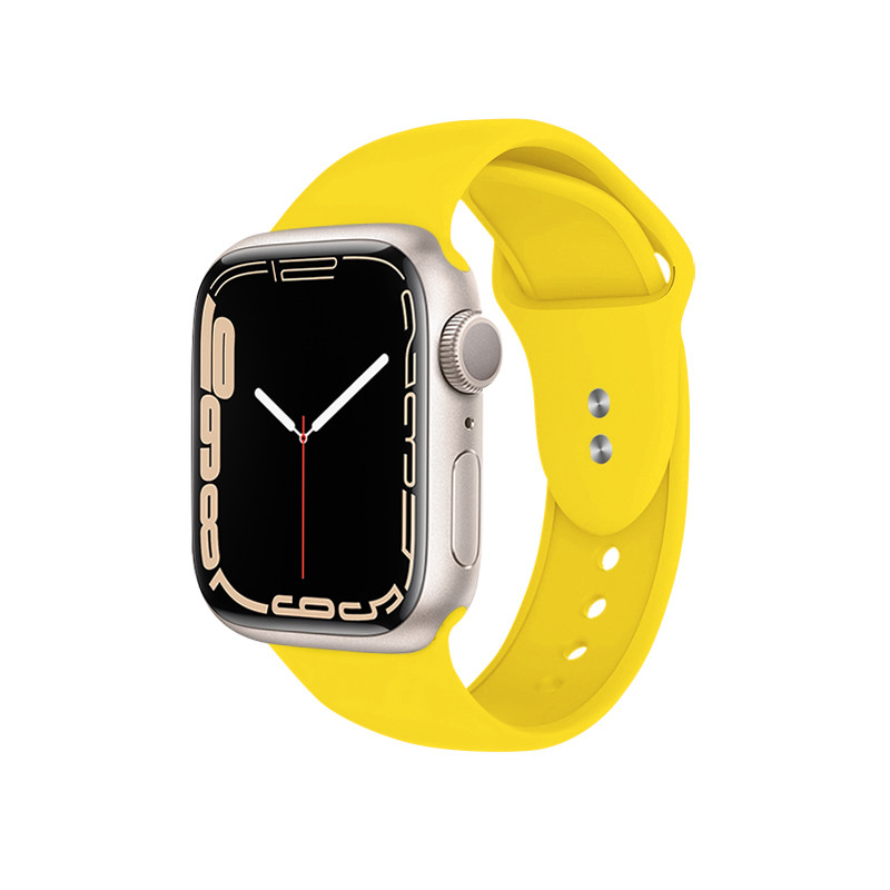 Pasek Do Apple Watch 38 / 40 / 41 mm Crong Liquid Żółty