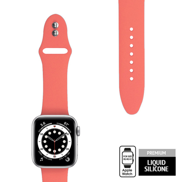 Pasek Do Apple Watch 38 / 40 / 41 mm Crong Liquid Czerwony