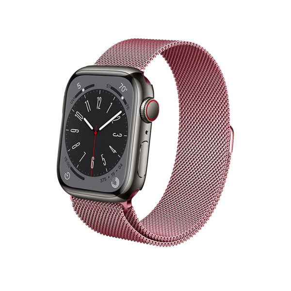 Bransoletka  Ze Stali Nierdzewnej Do Apple Watch 38 / 40 / 41 mm Crong Milano Steel Różowe Złoto