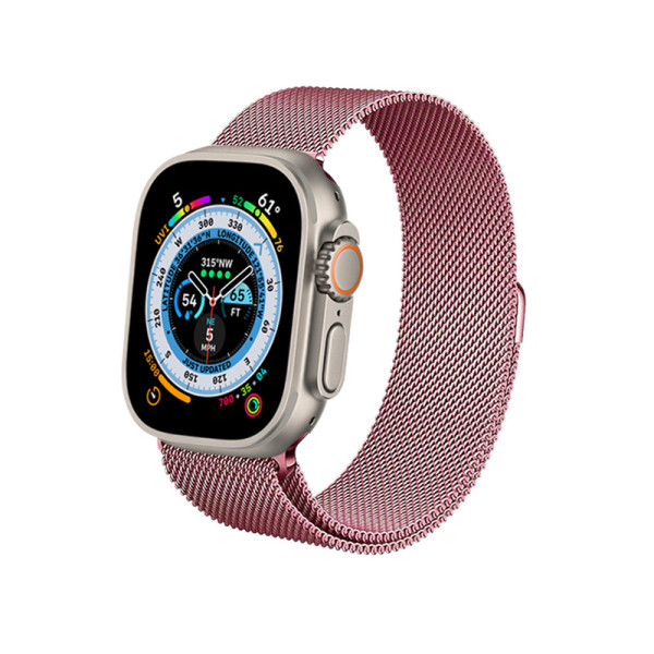 Bransoletka  Ze Stali Nierdzewnej Do Apple Watch 38 / 40 / 41 mm Crong Milano Steel Różowe Złoto