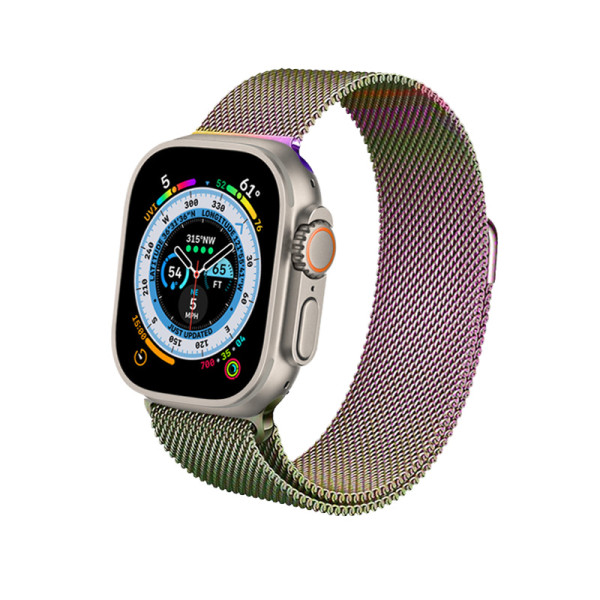 Bransoletka Ze Stali Nierdzewnej Do Apple Watch 38 / 40 / 41 mm Crong Milano Steel Fioletowy