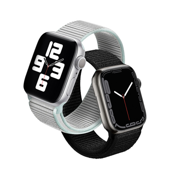 Pasek Sportowy Do Apple Watch 38 / 40 / 41 mm Crong Nylon Szary