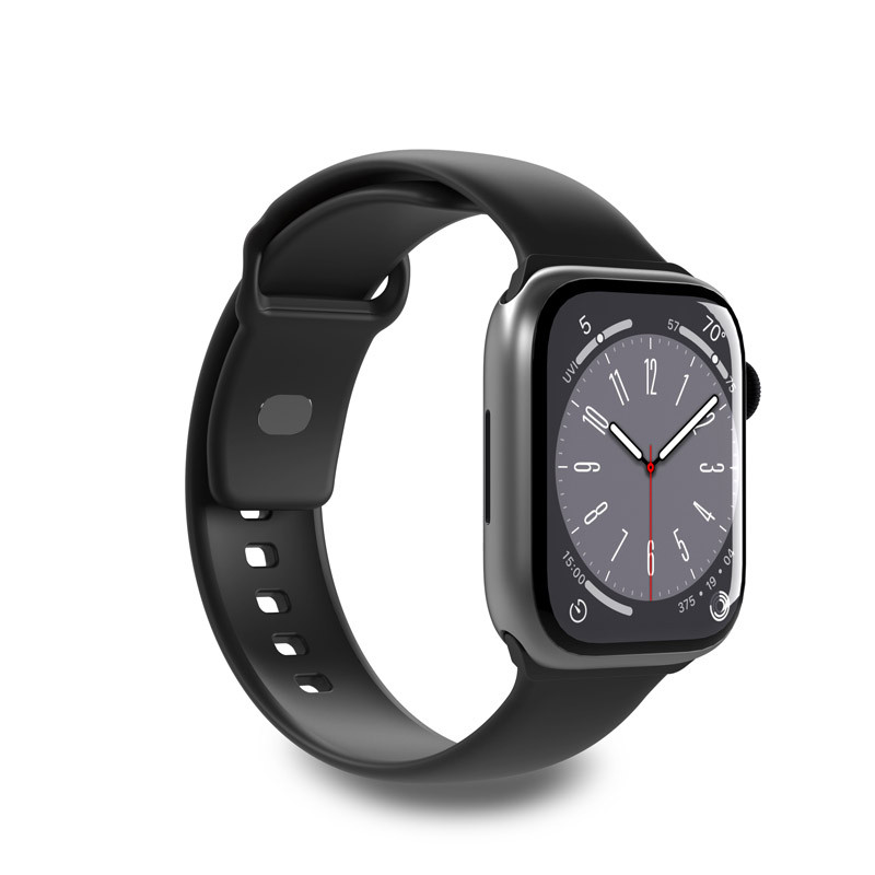 Pasek Elastyczny Do Apple Watch 38 / 40 / 41 mm ( S / M & M / L ) Puro Icon Czarny