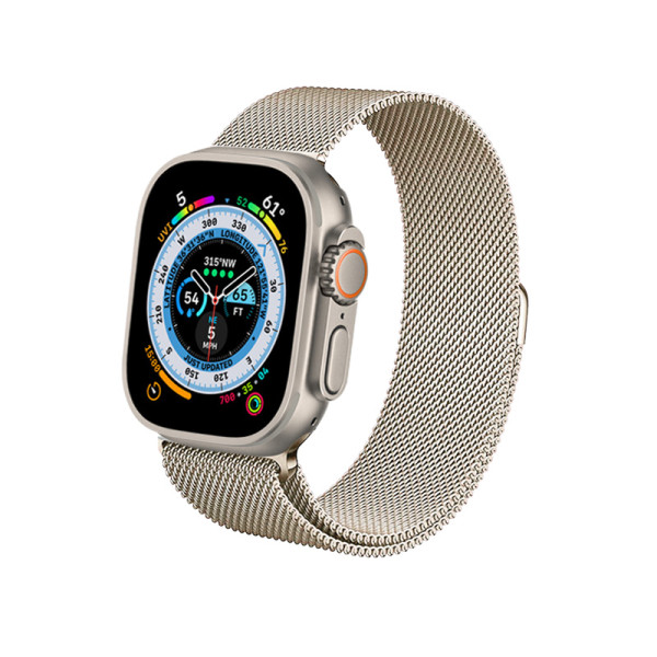 Bransoletka Ze Stali Nierdzewnej Do Apple Watch 38 / 40 / 41 mm Crong Milano Steel Złoty